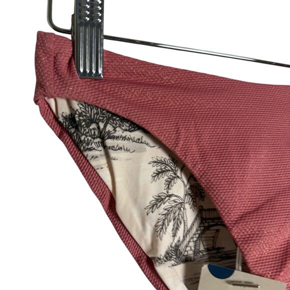 Maaji Watermelon Pink Sublimity Reversible Hipster Bikini Swimsuit Bottoms XS - Picture 2 of 6